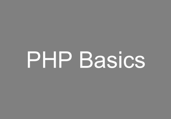 PHP Basics